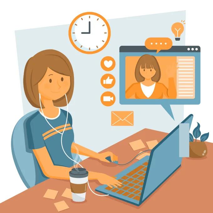 منشئة محتوى تشارك الاستبيانات وتتواصل مع متابعيها